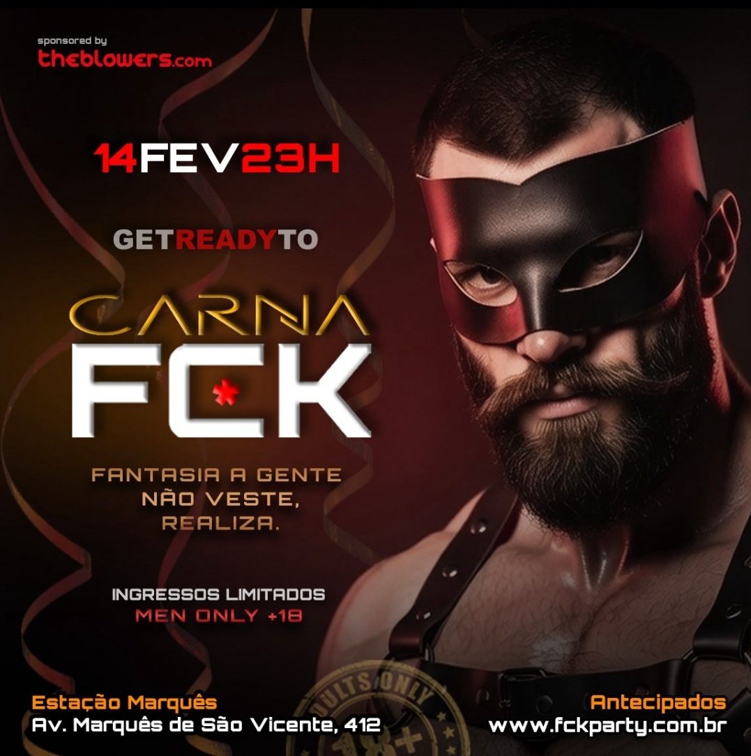nobredotado's tweet photo. Vamos curtir a "folia" no CARNAFCK!

Porque fantasia a gente não veste, realiza!

Com viagem do FCKBus + FCK Party!

Garanta seu ingresso:
https://t.co/4ZHX2NxkFy

@fckpartybr @machoflix @BrYessir @TheBlowers https://t.co/13lSsaYeja