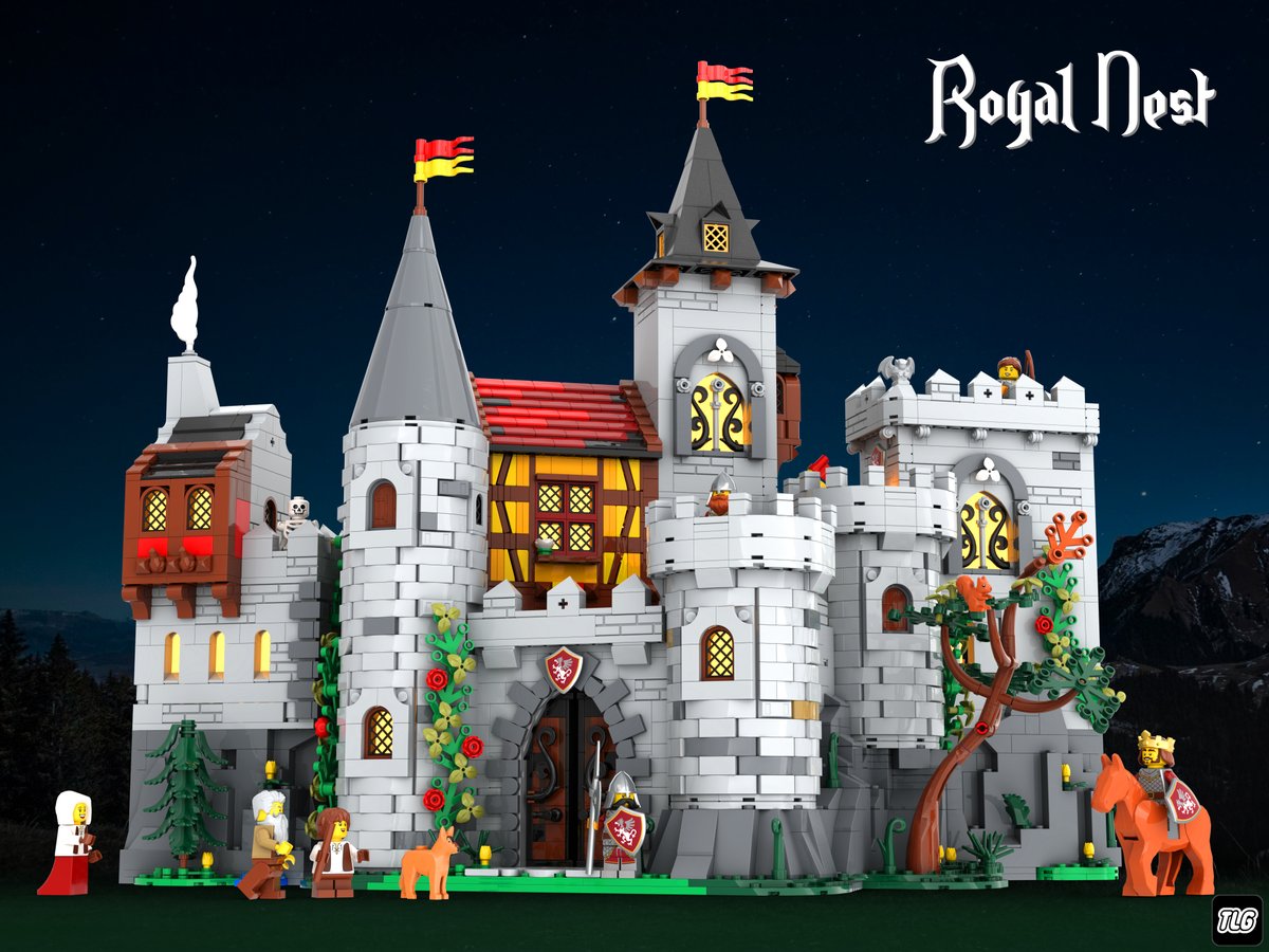 My updated griffin castle is back for Bricklink Designer Program Series 10! I’ve reworked the interior to be more spacious and logical, added an extra cave, more windows, and fresh renders to show it all off:
bricklink.com/v3/designer-pr…
#LEGO  #LegoCastle #LegoMedieval #BDP