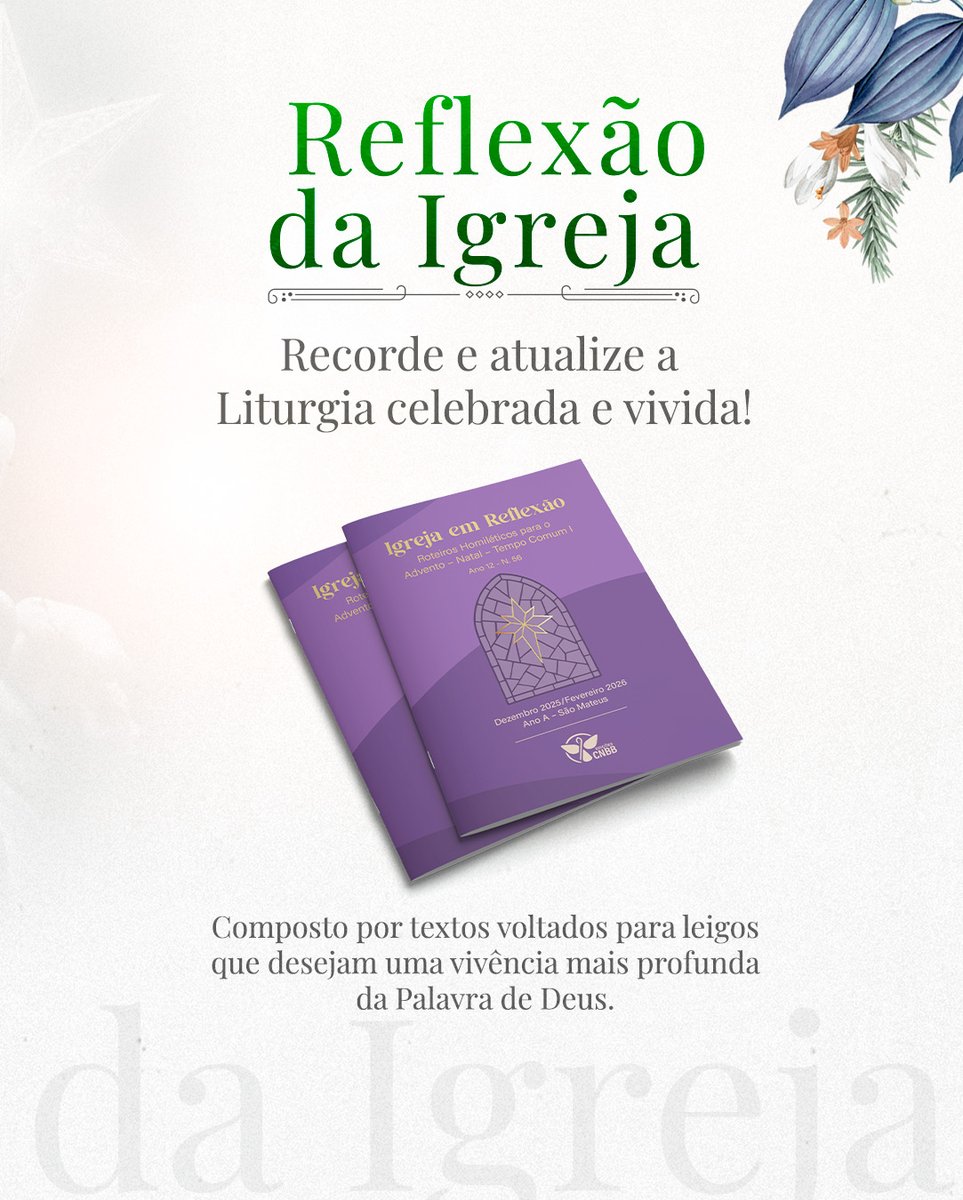 Reflita com a Igreja! 📖

⛪ Neste 6º Domingo do Tempo Comum, confira uma reflexão para o seu dia retirada do nosso precioso subsídio “Igreja em Reflexão”.

Curtiu? 😉

Conheça mais em assinaturasedicoescnbb.com.br 💙