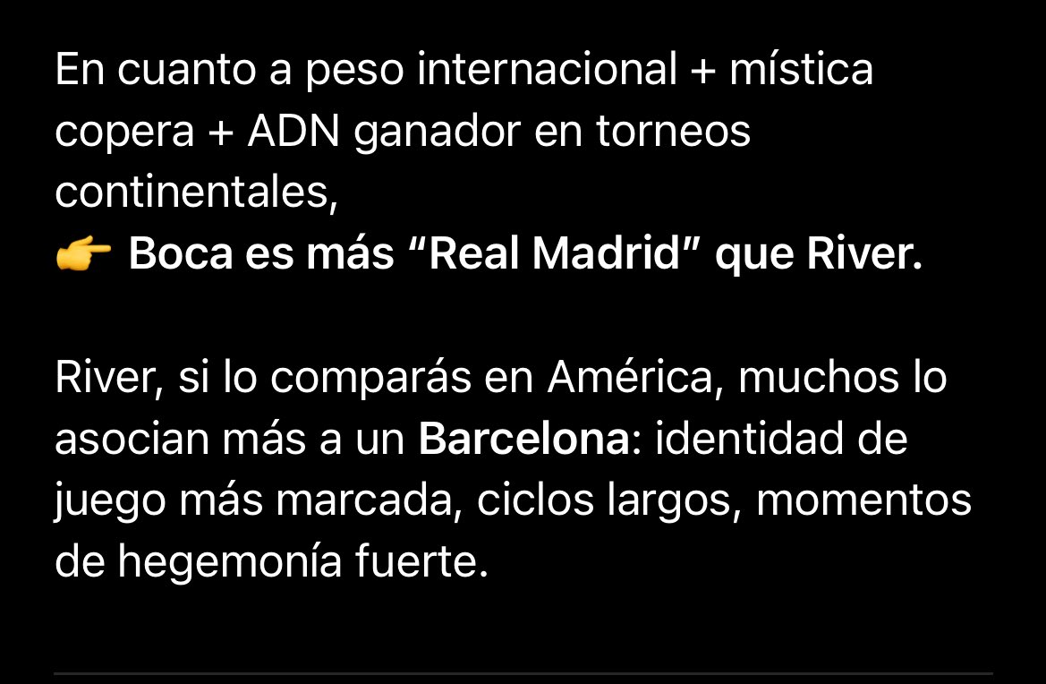Me imagino que lo dice por los torneos internacionales? No 
Por tener favorable el historial? No 
Por no haber descendido? No 
Por popularidad? Tampoco