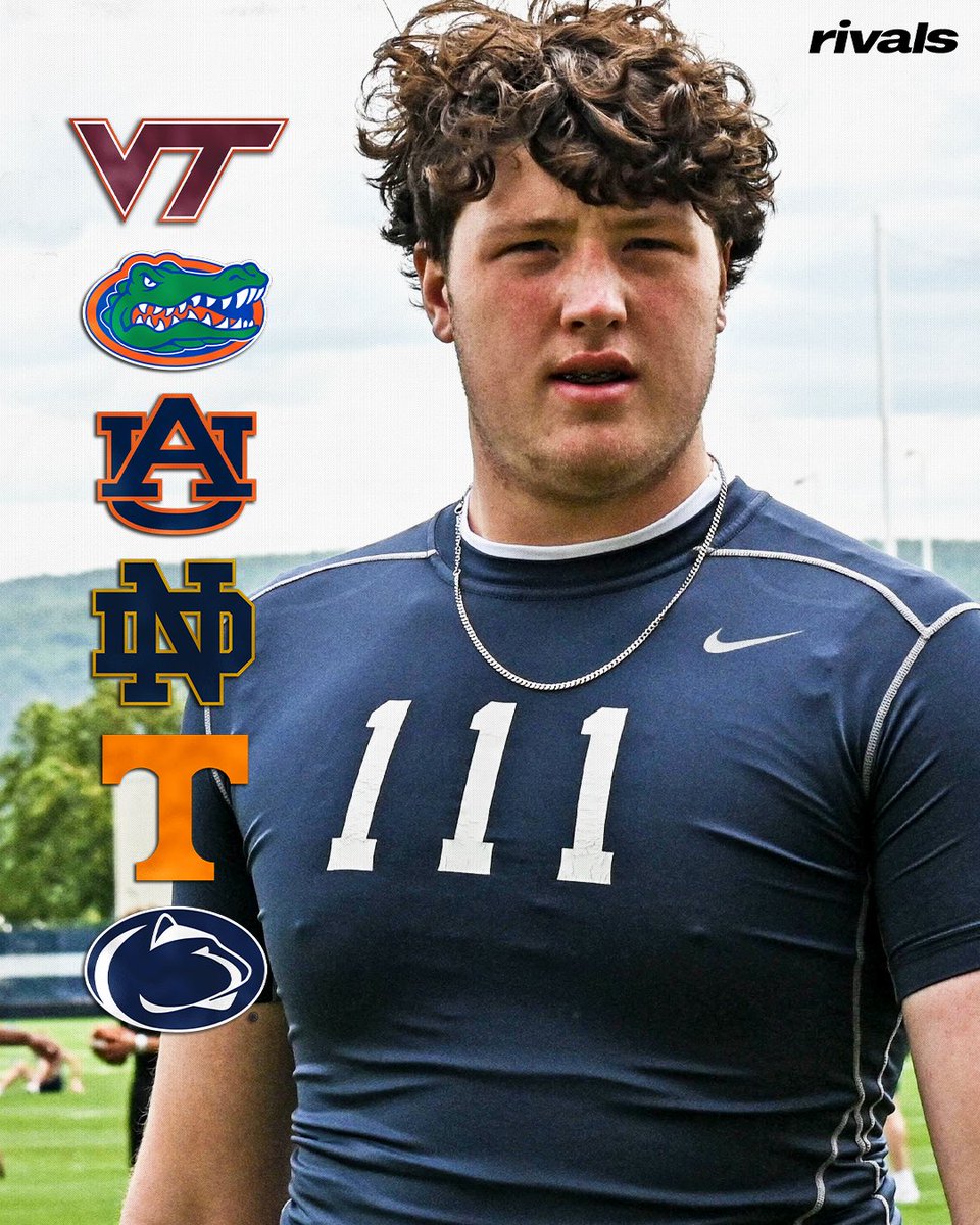 Rivals's tweet photo. NEW: Rivals’ @SWiltfong_ breaks down the front-runners for elite OT Layton Von Brandt👀
Von Brandt ranks No. 37 NATL. (No. 7 OT) in the Rivals300.
Read: https://t.co/be0WIW8I4U https://t.co/D9mts4dj8s