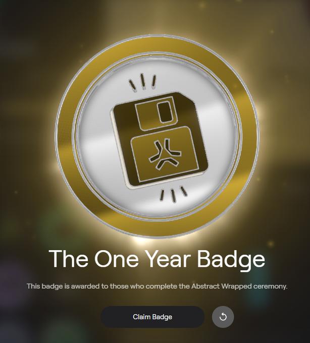 AICrypt0Hamster's tweet photo. Picking up two new badges from Abstract

✅The One Year Badge

1. If you have been with Abstract for a year, you have the opportunity to receive a distinction for it.

2. Go to Rewards and pick it up.

✅ The Mogger

1. Go to mog.onchainheroes and connect the Abstract wallet.

2. You need to look for the basement stairs to go up to level 5 and find the Mogger badge.

3. Each move costs energy. You have a total of 100 energy. To replenish it, break chests or defeat monsters - they drop energy.

4. Each round of the game costs $2.

@AbstractChain #AirdropHunter #Airdrops #Airdrop
