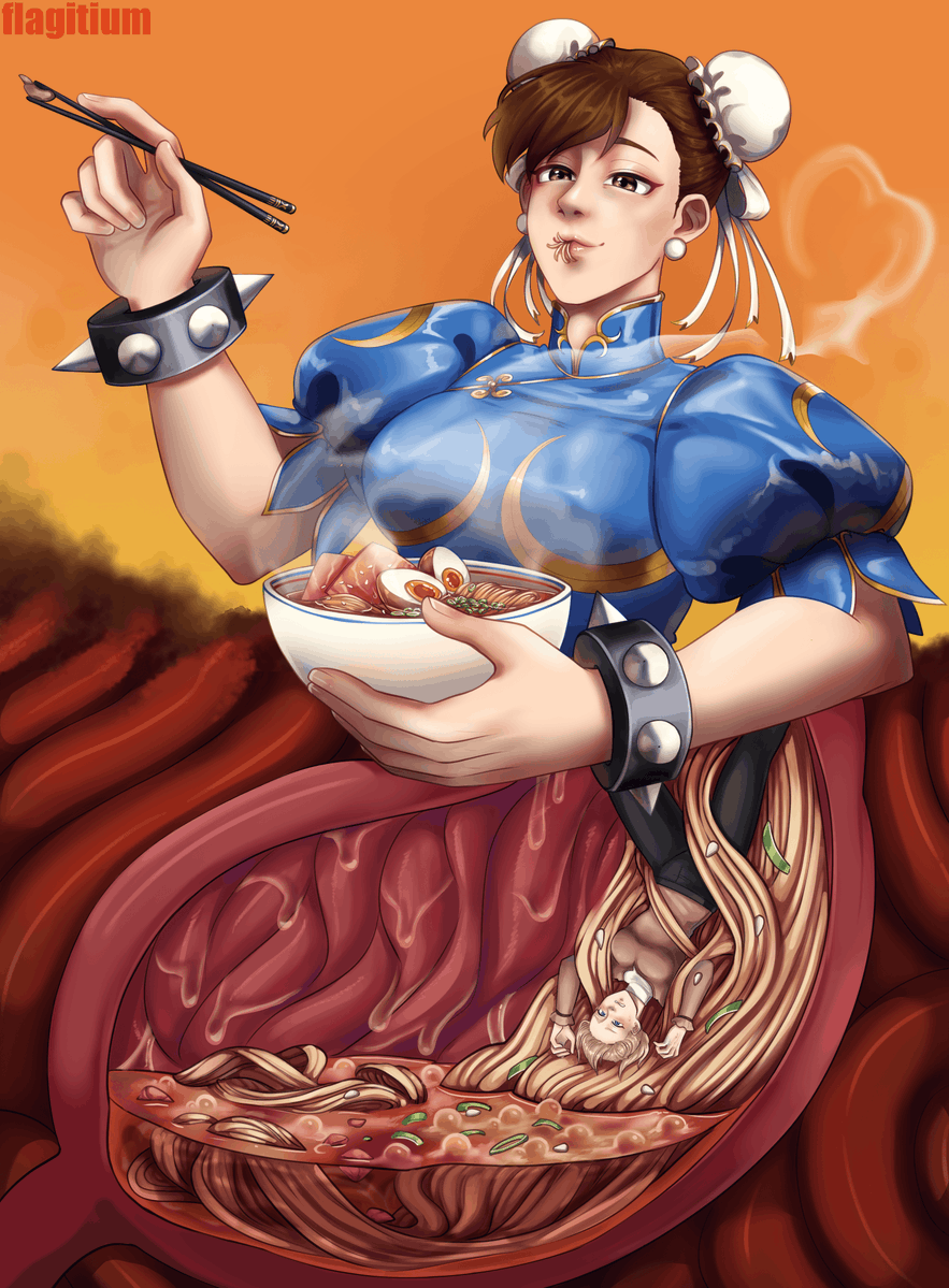 A very hearty lunch for Chun-Li!!!

commission for <a href="/SkipperNSFW/">Skipper</a>

#vore #chunli #sizetwitter