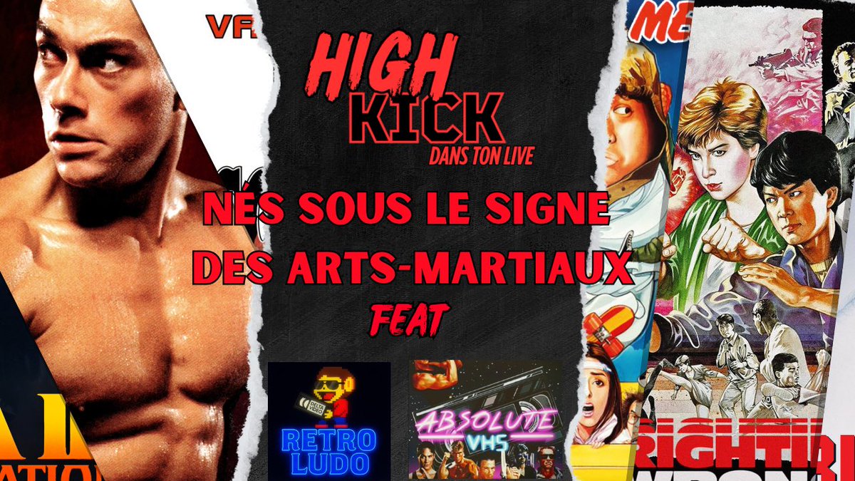 🔥 Demain, 20h30 : Live High Kick spécial bagarre &amp; anniversaire avec RetroLudo et Absolute VHS 👊🎉
Ambiance VHS, coups de pied sautés et nostalgie garantie.

YouTube : youtube.com/live/atqD01eGU…

Twitch : twitch.tv/highkickdansto…

Venez, ça va être un joyeux chaos.