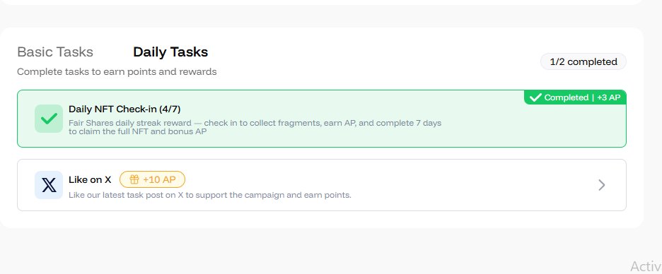 New task added 
complete social task now . 

<a href="/Fair_Shares/">Fair Shares</a> more task is coming soon