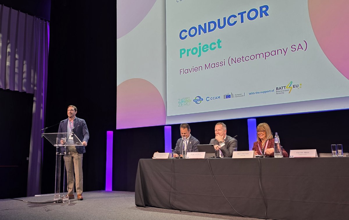 CONDUCTOR_HE's tweet photo. At #RTR2026, results from the CONDUCTOR project were presented in the session “CCAM services integration into traffic management and fleets”, alongside the IN2CCAM project.

Both coordinators joined the panel — a great example of cross-project collaboration. https://t.co/Y7yTfoiHZI