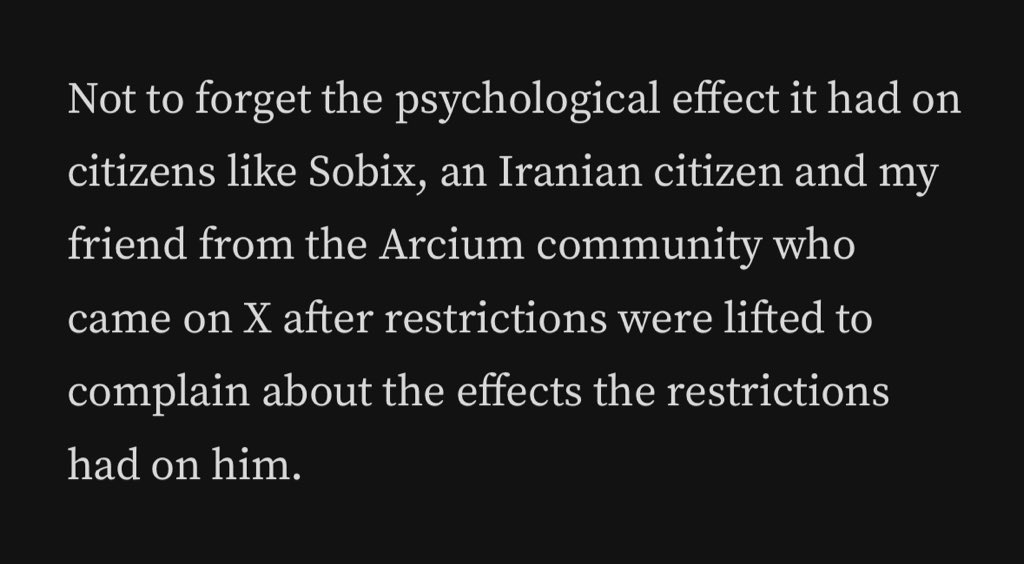 Iran suffered a Communication Blackout imposed but its government in early 2026.

My Freind <a href="/Sobixx/">SobiX</a> was affected &amp; that’s why I wrote an article on <a href="/anon0mesh/">anonmesh</a>, a tech that could have helped during the blackout.

What really happened in Iran?
How could it have helped?

Link👇