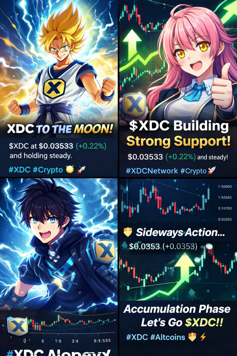 Strong support.

Steady structure

Anime hero vibes activated ⚡

$XDC holding firm 🔥

#Altcoins #XDC <a href="/XDCNetwork/">XDC Network</a> #BTC #ETH #XRP #FendiSS26 #กราดยิงสงขลา #GOLD  #HBLPSL