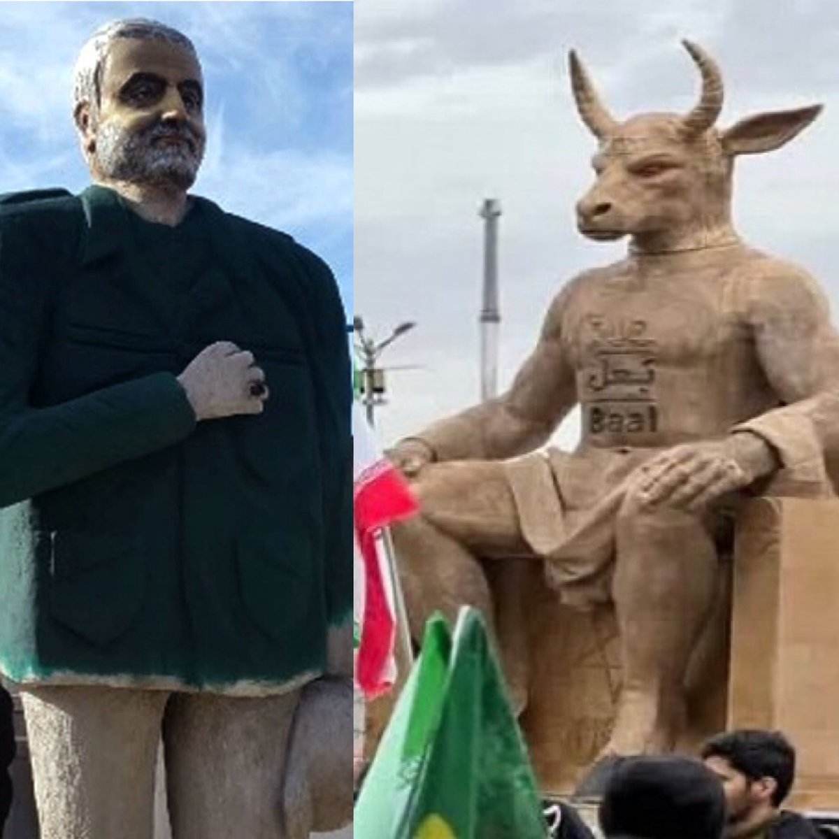معلوم شد عمدا می‌ریدن به قاسم وگرنه اگه بخوان بلدن بعل به این خوبی بسازن. فقط دست گاوه رو با دست قاسی مقایسه کنید:)