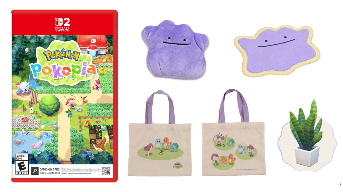 Pokemon Pokopia Preorder Bonuses Available Now - Releases March 5th! 🍃

Pokemon Center (Ditto Rug &amp; Plush)
pokemoncenter.com/product/73-101…
Best Buy (Tote Bag)
buff.ly/lNNzAGo
Amazon (Flat Leaf Plant)
amzn.to/3M5qkdn

We'll post if more preorder bonuses are added! 🔔