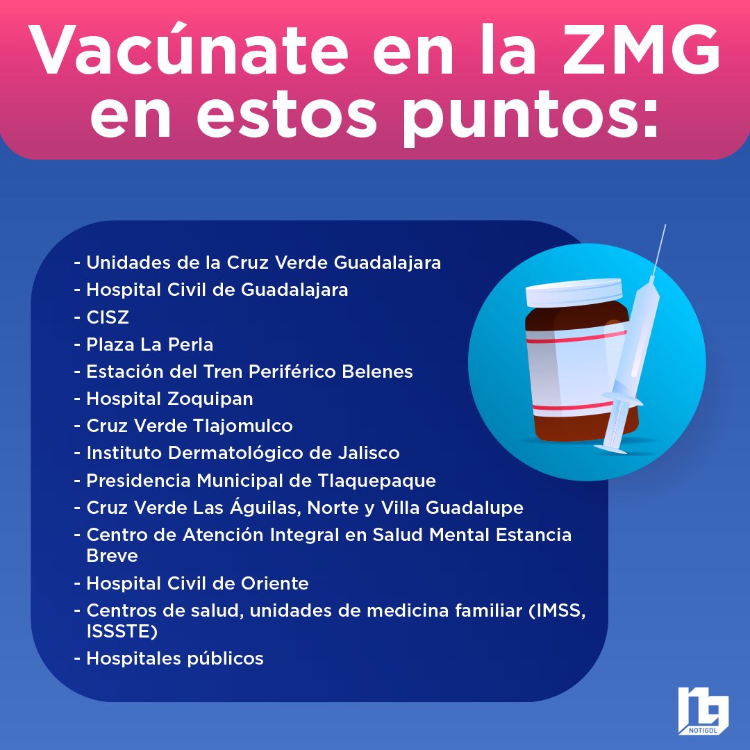 ¿Todavía no te vacunas vs. el Sarampión? 🤨

Estos son los puestos donde aplican de manera gratuita la vacunación contra el sarampión en la ZMG: