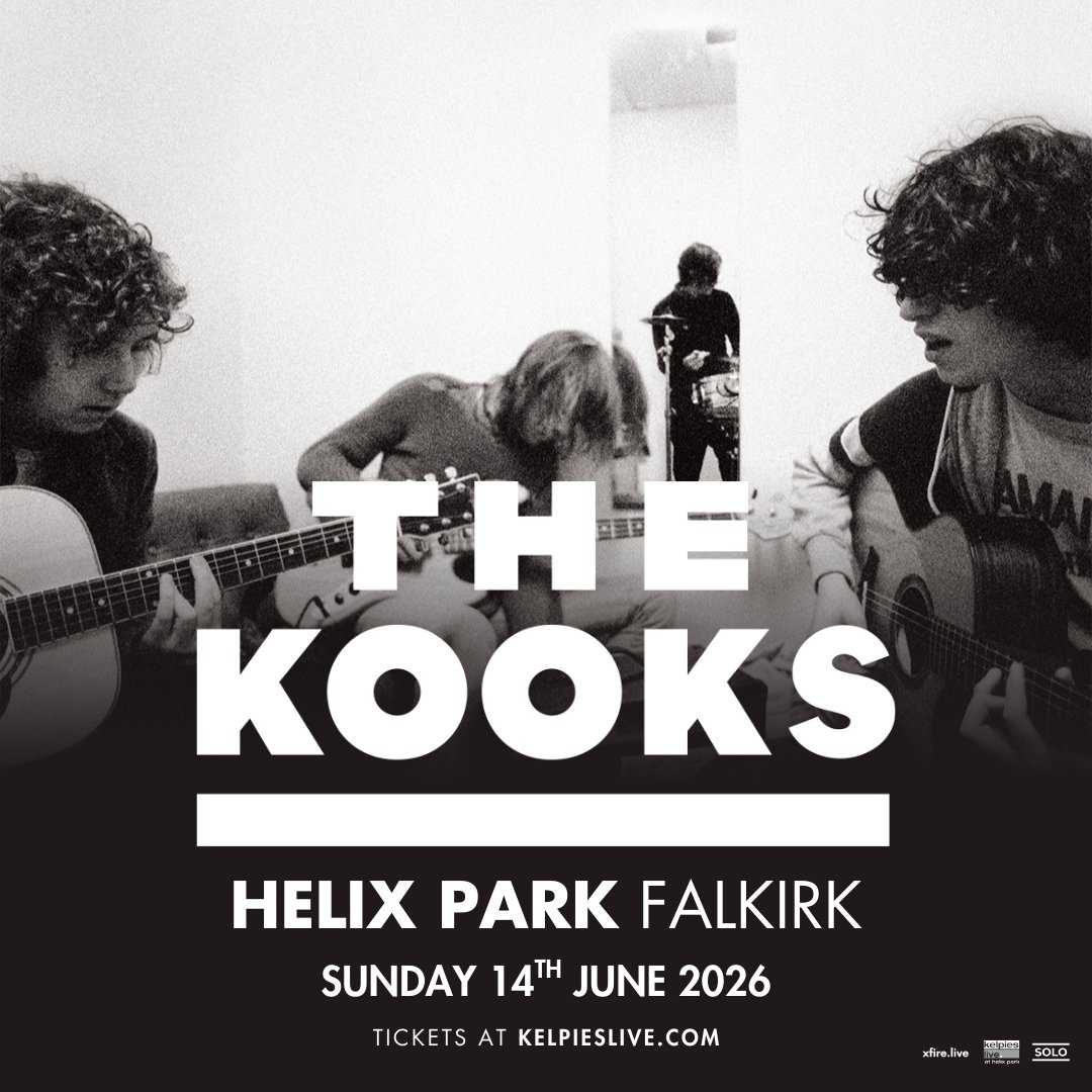 thekooksmusic's tweet photo. See you in June Falkirk 🖤 Tickets here https://t.co/Lt23gxQtMO https://t.co/If5yv2CDca