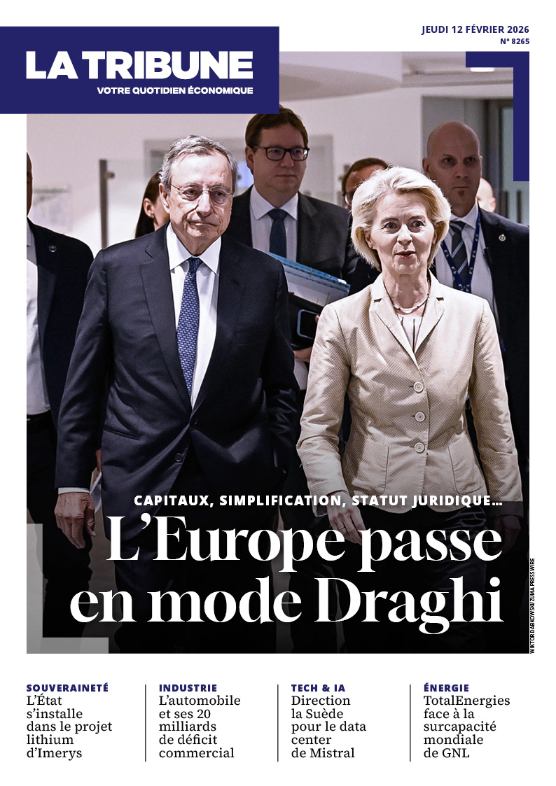 LaTribune's tweet photo. 🔴 À la une de La Tribune du 12 février :

🇪🇺 L'#Europe passe en mode Draghi
🔋 L'Etat s'installe dans le projet lithium d'Imerys
🚘 L'#automobile et ses 20 milliards de déficit commercial
🇸🇪 Direction la Suède pour le data center de @MistralAI
🛢️ @TotalEnergies face à la surcapacité mondiale de GNL