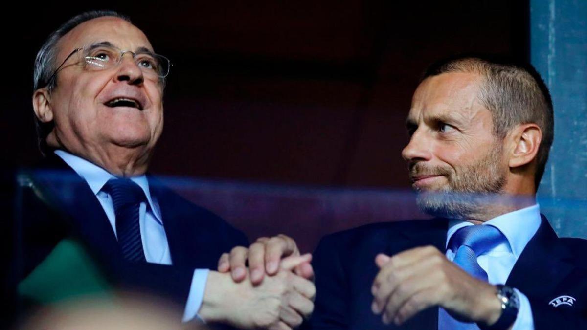 El Real Madrid acaba con el monopolio de UEFA sin jugarse ni un minuto de la Superliga. Aquí quien se ha bajado los pantalones ha sido la MAFIAUEFA. Que algunos ni haciéndoos la zancadilla caéis