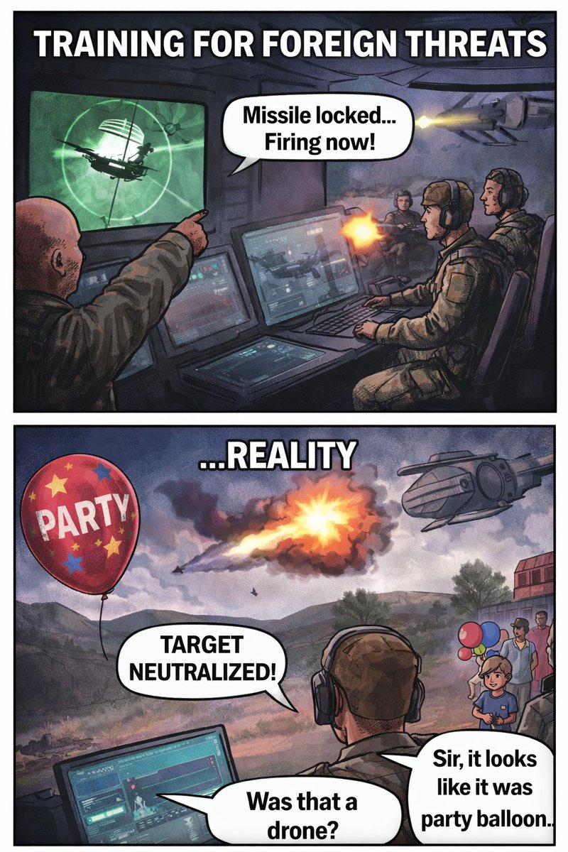 TheFreedomSheep's tweet image. Congratulations America. You shot down a Party Balloon and Locked Down Airspace.

#ElPaso #Military #notam #usa #texas