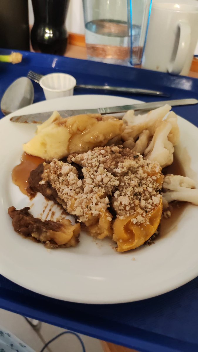 dunkjf's tweet photo. Our NHS my arse, fed to patients stone cold, literally no one could eat this trash, I would complain but everyone speaks broken English and are busy on there phones 😡 https://t.co/iaDDZ9nah8
