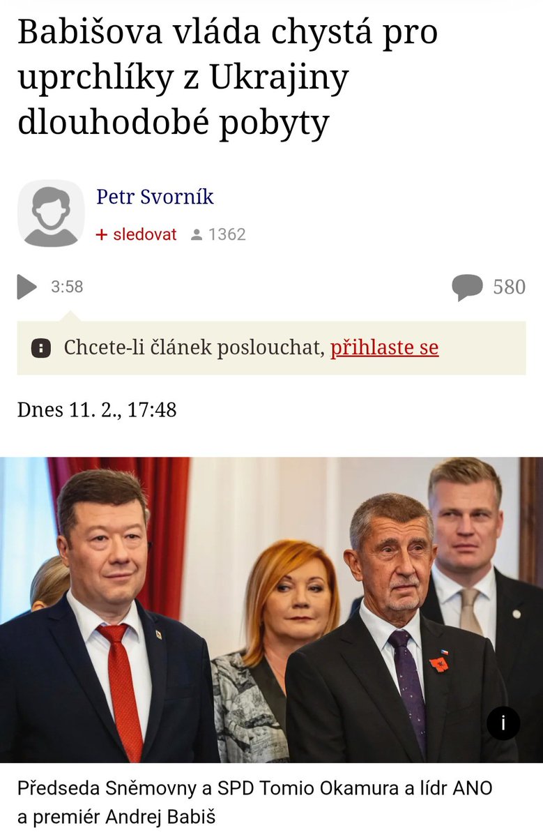 To bylo slibů od SPD, že v Česku Ukrajince nechtějí 🤦‍♂️😂😂😂
Tako co, mameluci z SPD, co na to říkáte? 😂😂😂
