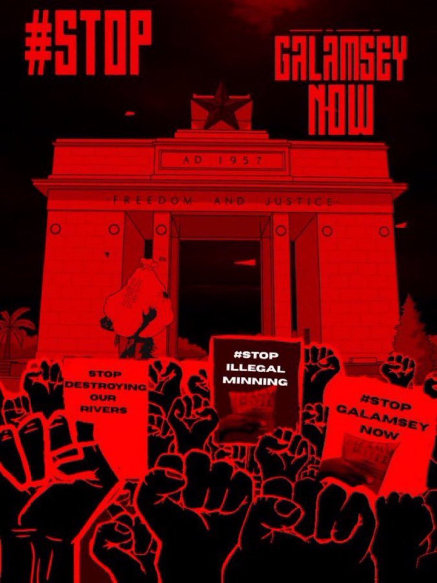 This is the voice of the people. ‼️🇬🇭

Do not turn deaf ears, we know you see it. Just like any other trend.

While you look away, an entire generation is losing its inheritance. We are trading the birthright of our children for gold that fills the pockets of a few. 

You see the