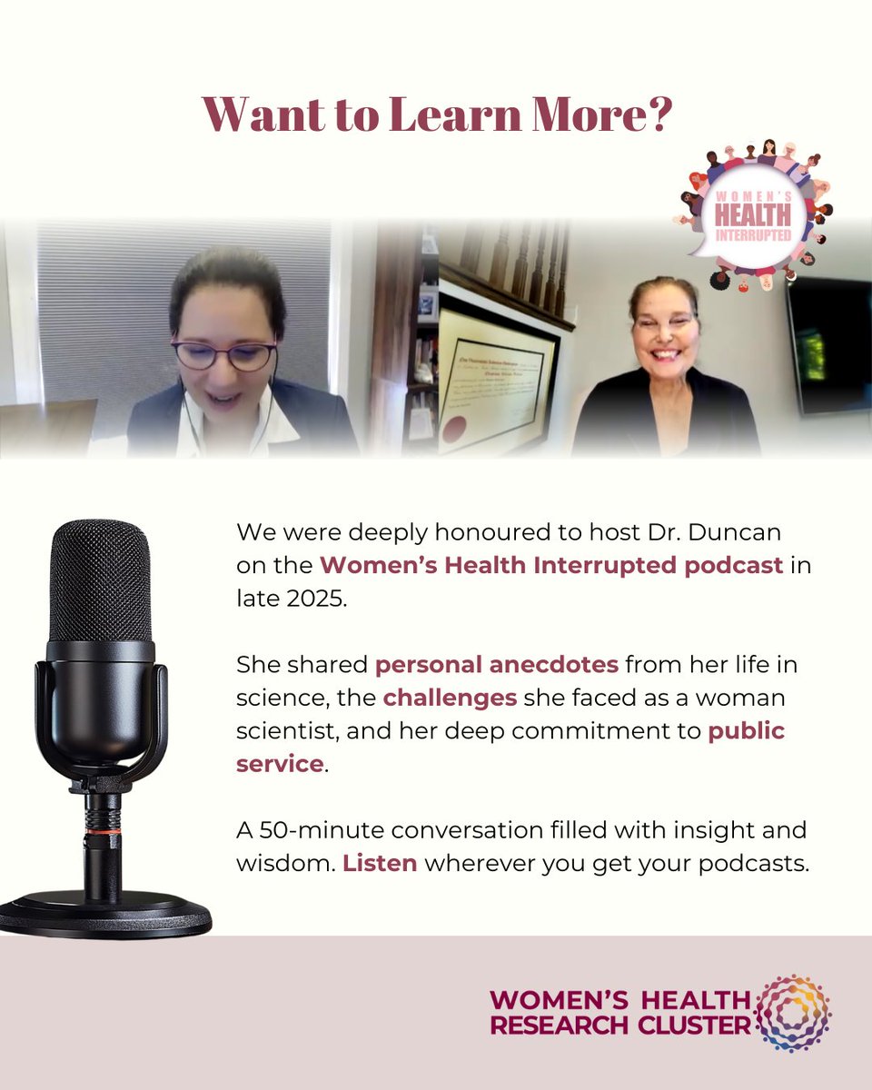 Women's Health Research Cluster tweet media