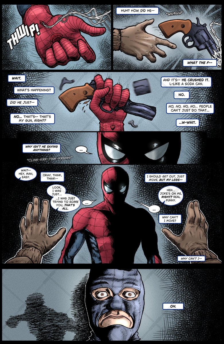 pizza990's tweet image. Repost but I have a short Spider-Man fan comic about this