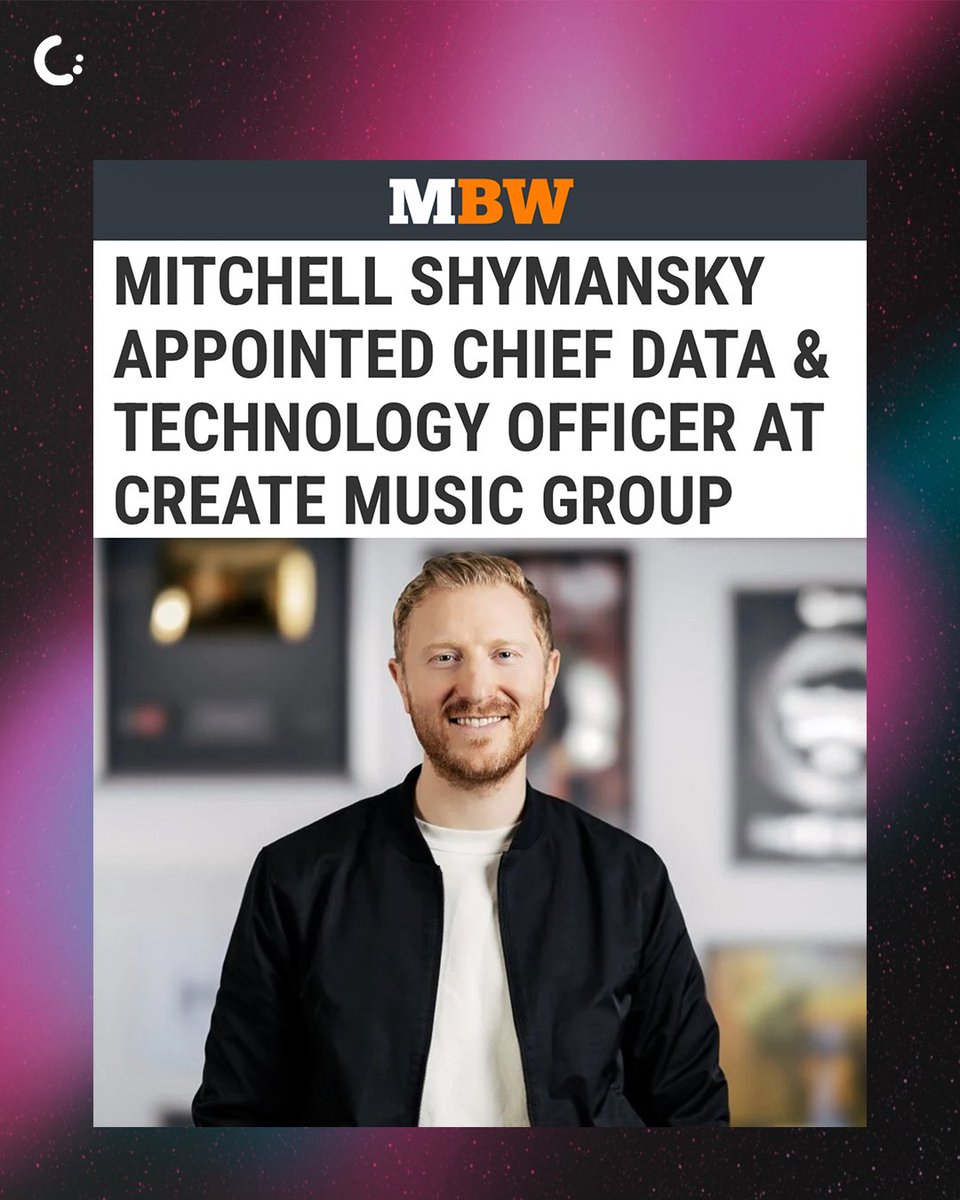 We are excited to announce Mitchell Shymansky has joined Create Music Group as Chief Data &amp; Technology Officer! 

Read more: musicbusinessworldwide.com/mitchell-shyma…
