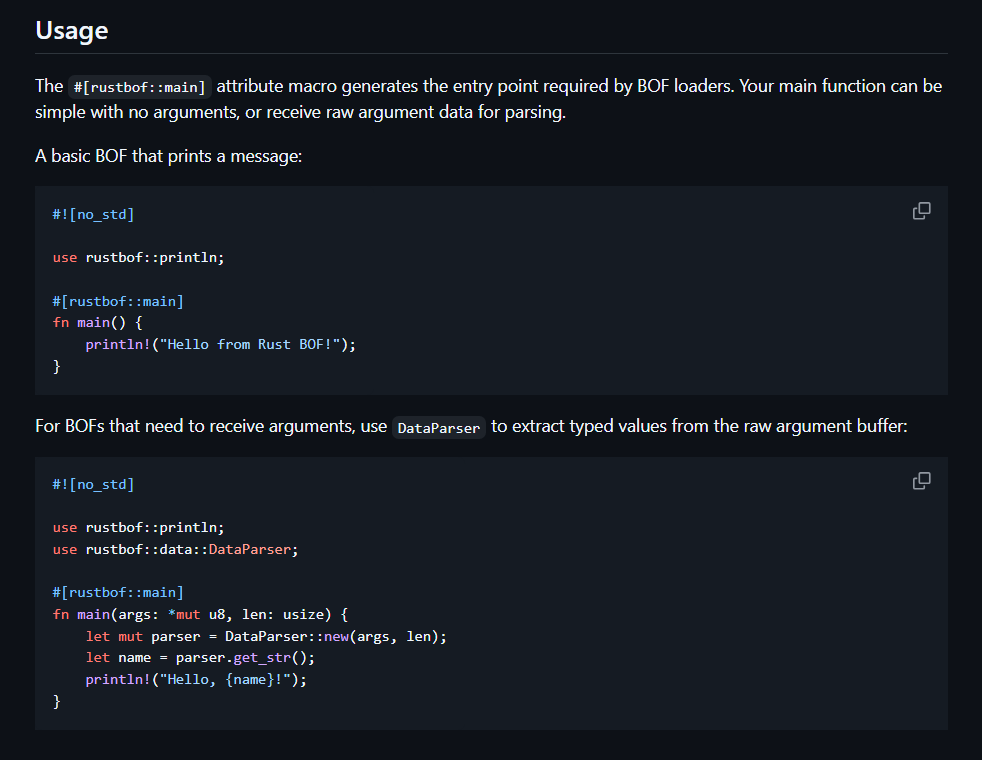 5mukx's tweet photo. A Rust template for writing Beacon Object Files (BOFs) by @joaoviictorti 

Repository: https://t.co/gDuIFLQd42 https://t.co/ETxlZKlaJ1