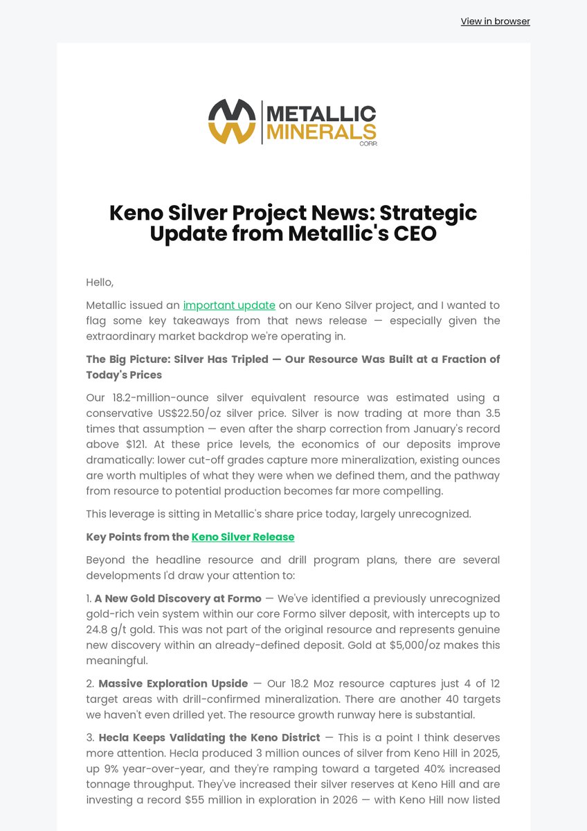 Metallic Minerals tweet media