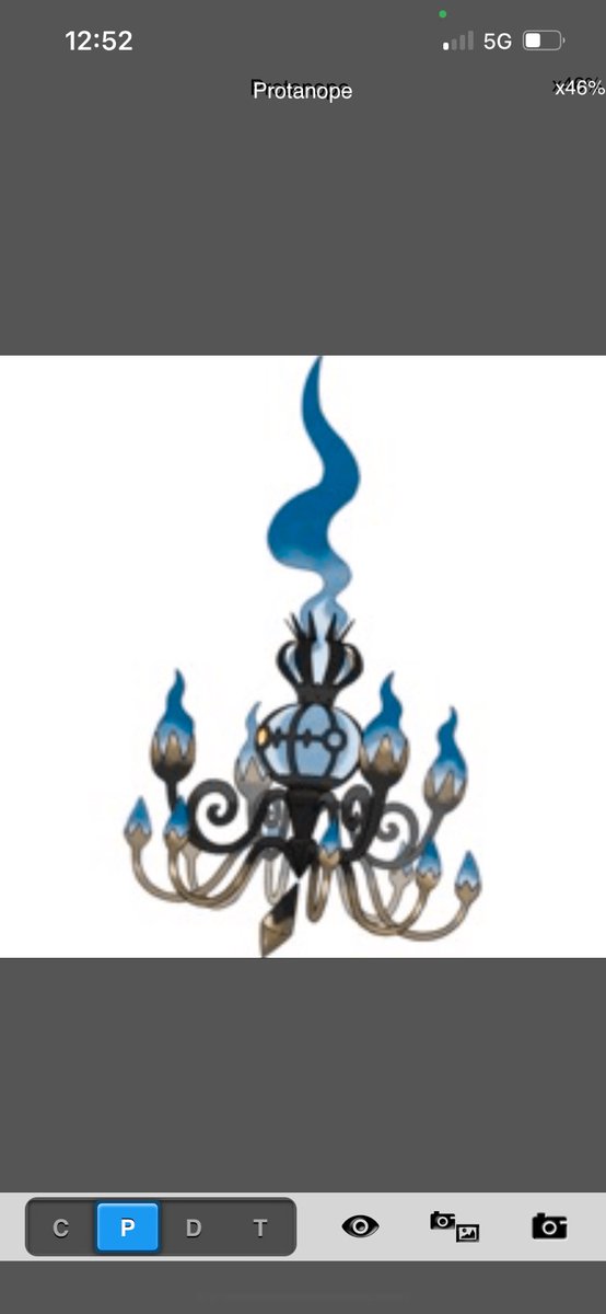 What Pokémon look like to me as a colorblind trainer part 468: Mega Chandelure