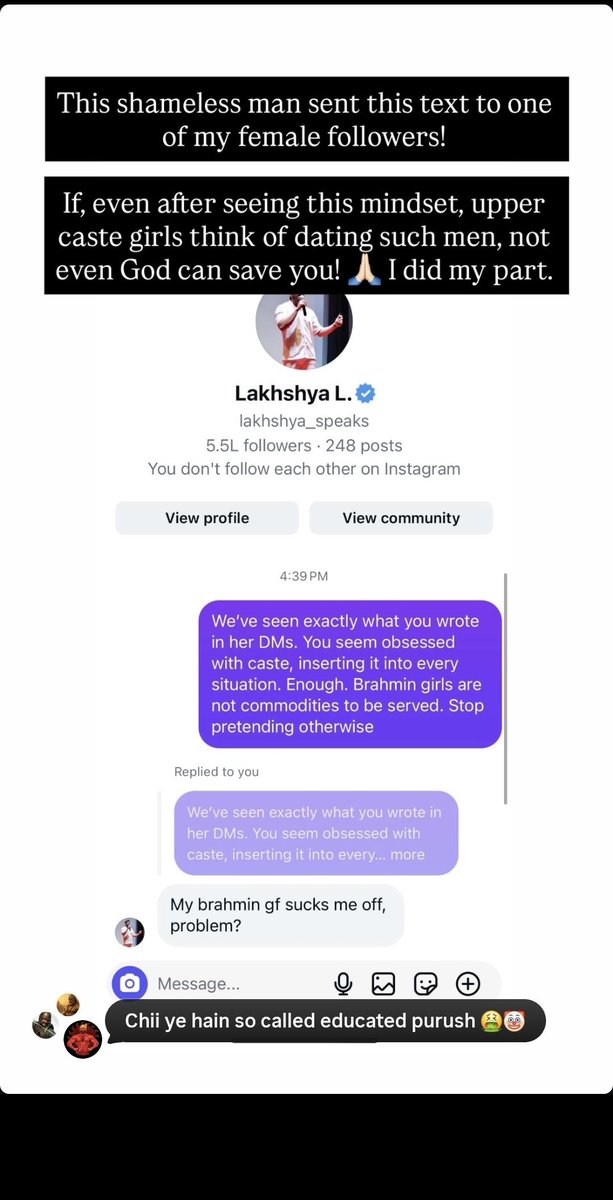 > Sitting IAS asks Brahmins to give their daughters to him
- No action

> Pro-UGC protesters ask Brahmins to give their daughters to him
- No action

> This degenerate calls Brahmin women names, makes vulgar remarks
- No action

How are Brahmins not the most persecuted class in
