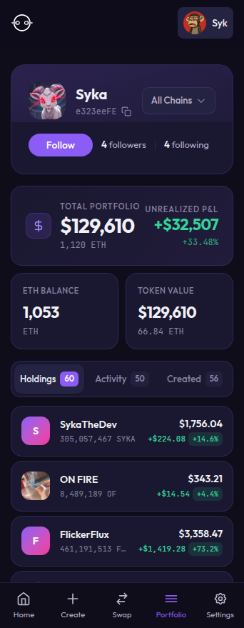 When we go silent, we're cooking!

Proud to unveil our Portfolio page: clean, intuitive, powerful.

Big shoutout to our community actively testing the launchpad on Base Sepolia! Your feedback is shaping the future.

Multi-chain launchpad rollout incoming!