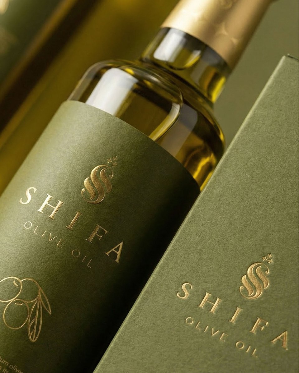 Shifa Olive Oil · Brand Identity · UAE
هوية بصرية فاخرة لزيت زيتون 'شِفاء' تجسد النقاء. يدمج الشعار بذكاء بين حرفي (ش) و (S) في أيقونة ذهبية تجمع بين العراقة والحداثة.
_
Ebrahim Jaffar
ebrahim.eje.studio
_
#arabic #arabiccalligraphy #buy #ejestock #arabictypography #eje