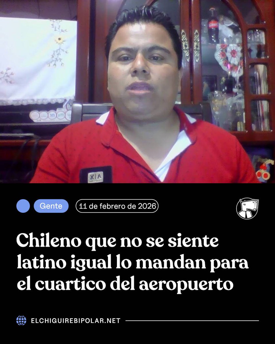 Chileno que no se siente latino igual lo mandan para el cuartico del aeropuerto ow.ly/9PlT50YcX65