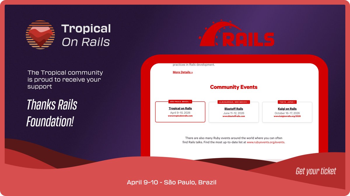 Tropical on Rails tweet media