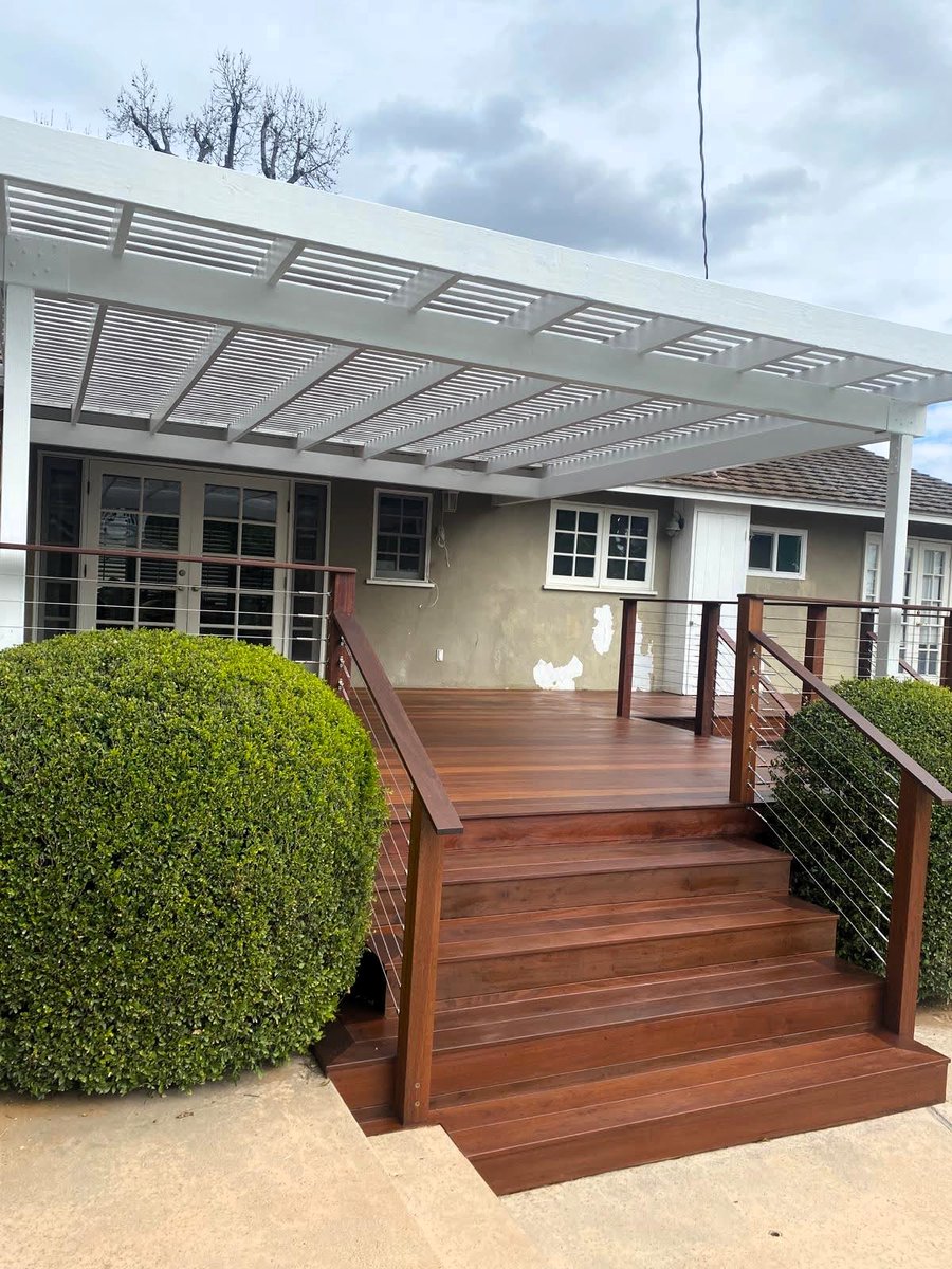 The house needs some work, but that deck and pergola? Perfect. 👌✨ Sometimes the best features are already done, making everything else easier.  
CSL #907689  
#YourDeckBuilder #ChefsKissDeck #WorkInProgress #DeckGoals #PergolaLove #OutdoorLiving #SoCalHomes