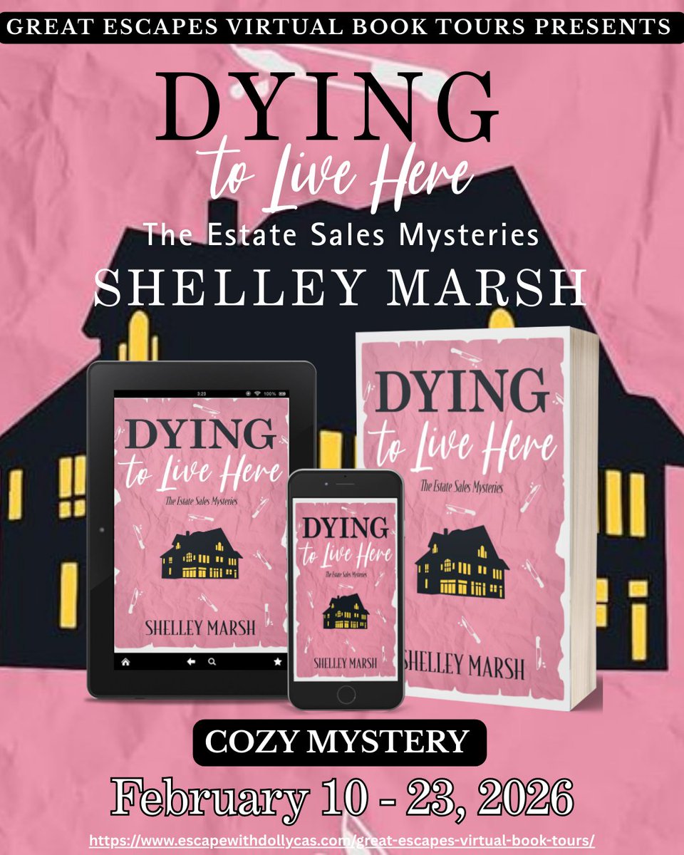 shellmarsh's tweet photo. Dying to Live Here is officially out in the world!  #book #NewRelease #MYSTERY #cozy https://t.co/rOKao3LdJv