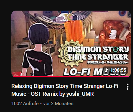 thanks guys for 1k on Digimon Story Time Stranger lo-fi remix! I appreciate it 🥰