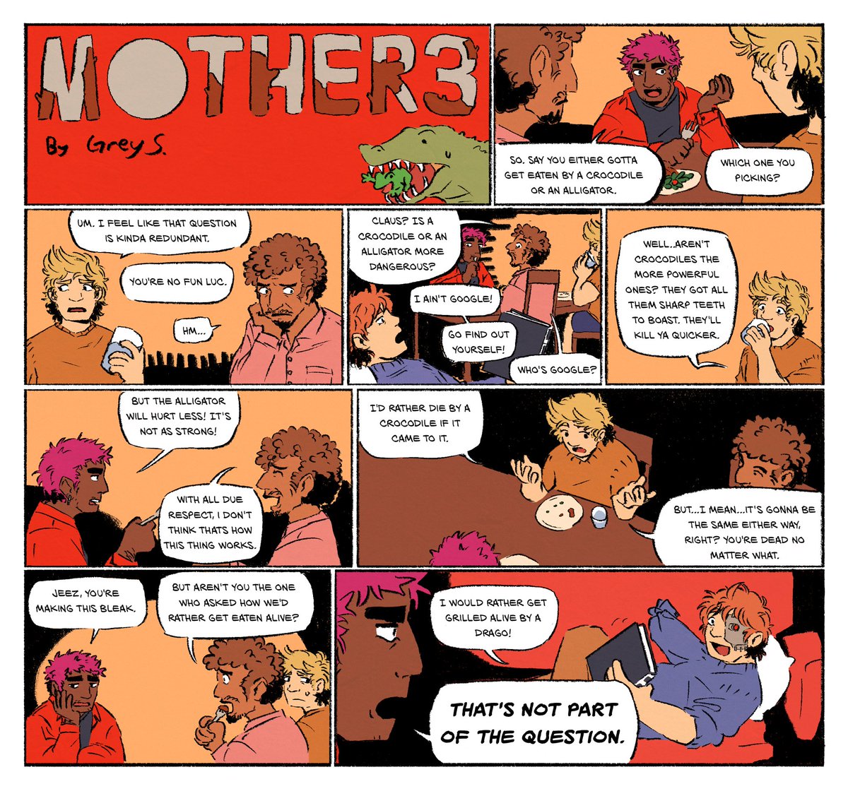hey anyone remember those weird comic strips floating around for a little sometime in the 2000s #mother3