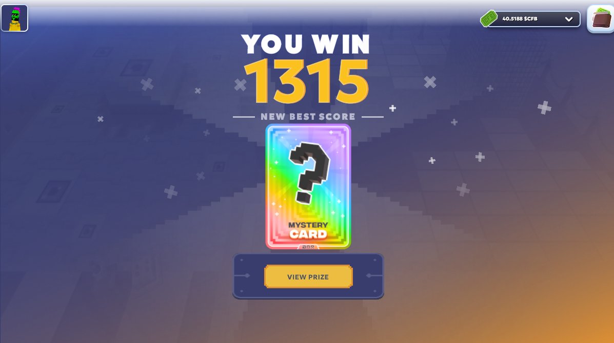 Alex_DigitalJS's tweet image. Just smashed my personal best on @ChainersGame Dreams! 🎮 1315 points and a Mystery Card in the bag. 

Who’s beating this today? 💎✨

#Chainers #Web3Gaming #ChainersDreams