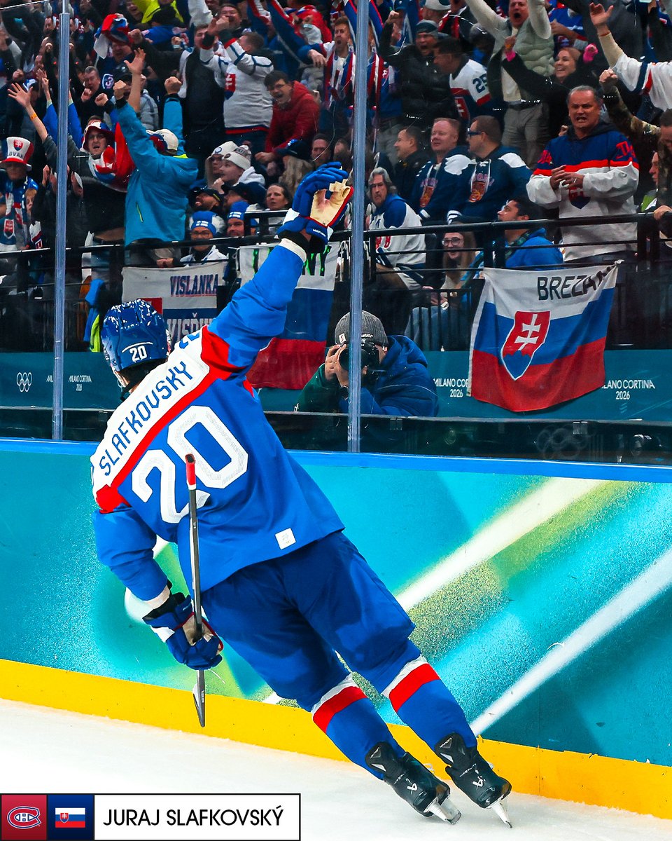 Juraj Slafkovský is really, really good 😳 

📺: Slovakia vs. Finland #MilanoCortina2026 #WinterOlympics action is LIVE on <a href="/peacock/">Peacock</a>, <a href="/cbcsports/">CBC Sports</a>, <a href="/cbcgem/">CBC Gem</a>, &amp; <a href="/TSN_Sports/">TSN</a>!