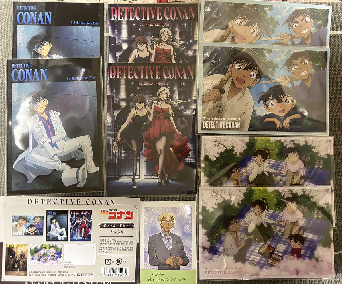rion123rion's tweet photo. 【譲渡】コナン　ポストカード

譲→画像の物
求→１枚110円＋送料

右側２種類もまとめて
引き取ってくれると嬉しいです☺️

検索からもお気軽にお声掛けください。
発送など週明けになるので、ゆっくり目で構わない方でお願いします。 https://t.co/jdVWzGH9CL