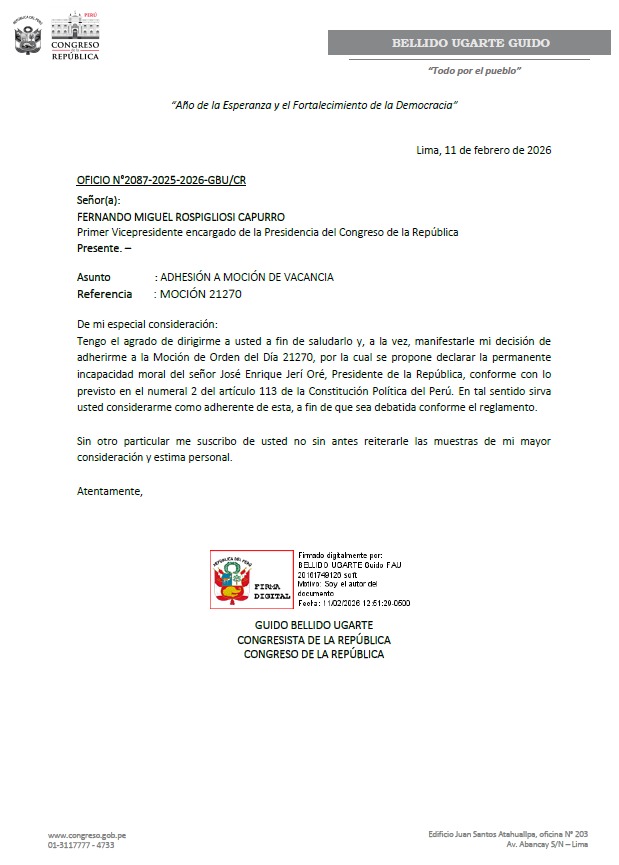 Guido Bellido Ugarte tweet media