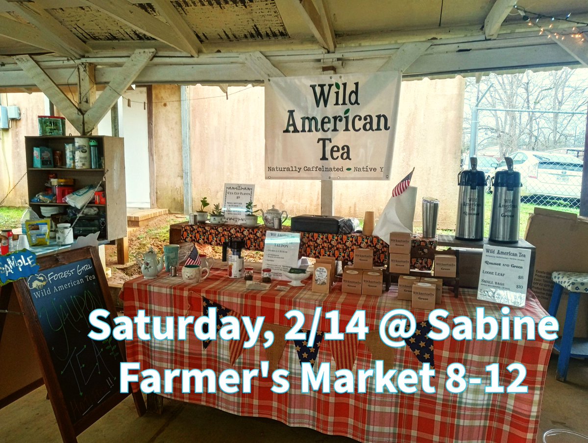 WildAmericanTea's tweet image. See y'all at the Farmer and Artisan Market on the Hemphill, TX down town square. 
The Mardi Gras Parade starts after the Market. It's gonna be a great day! 
Saturday 2-14-26 8am-12pm
#farmermarket #mardigras #tealife🍃 #farmtotablefresh