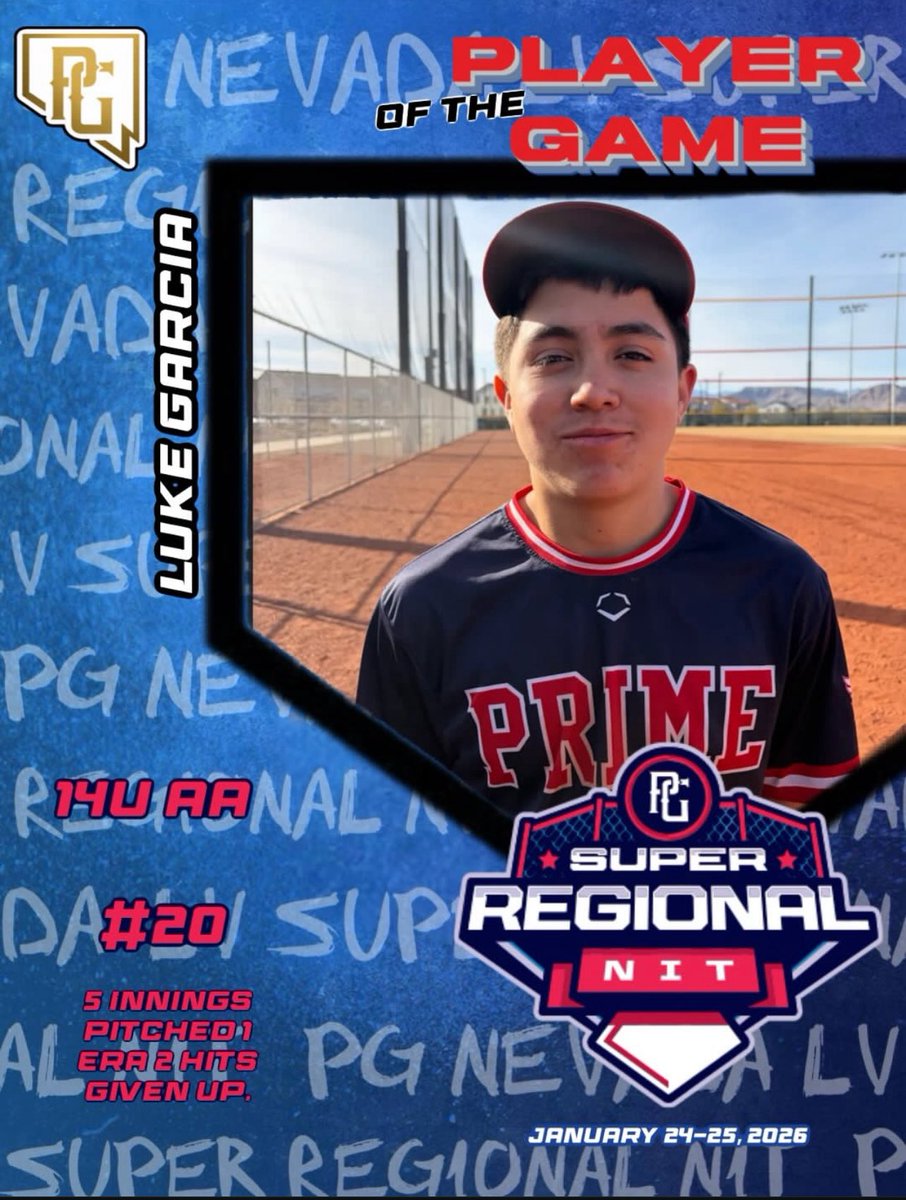 Prime_Yth_Bsbl's tweet image. Congratulations to the follow Prime Players for receiving @Pg_Nevada Player of The Game:

Prime 14U:
Luke Garcia MIF/RHP 

Prime 12U:
Jaxx Riess OF/LHP
Hector Verduzco UT/RHP 

Prime 11U:
Josiah Muniz C/INF 

#FarmSystem #WorkWins