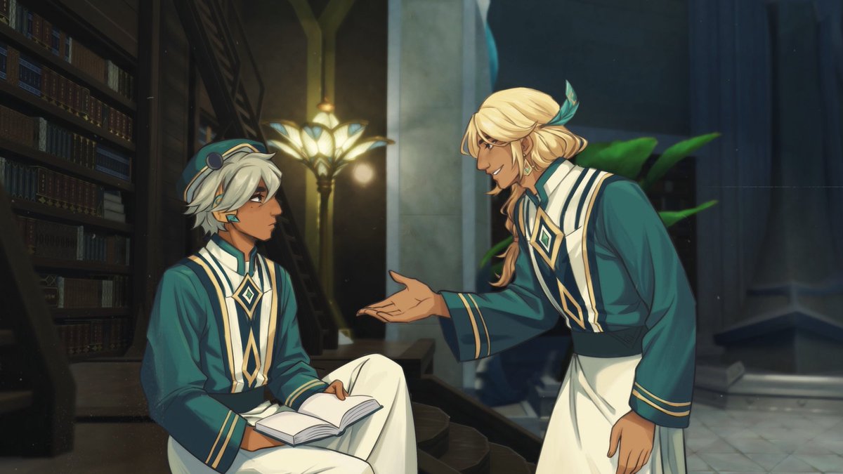 This was my piece for the Alhaitham bday MAP !! 🥹 happy birthday Scribe!🌱