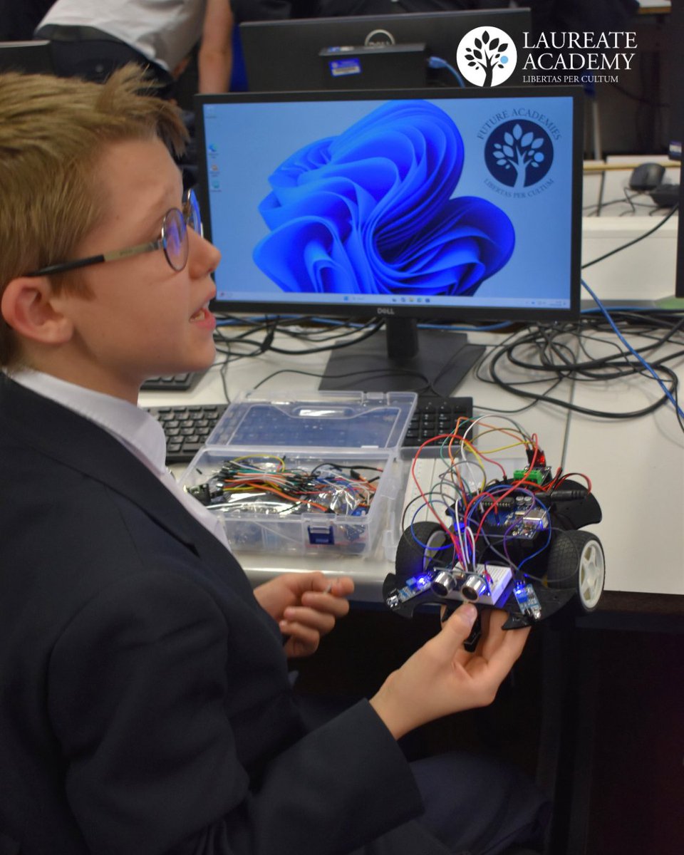 AcademyLaureate's tweet photo. A big day in STEM Club! 🤖 Students took on a timed maze challenge with the cars they’ve been building this term. 🚗💨
Congrats to Chi‑Wai who set a new record with a 60‑second run! ⏱️🔥
Well done to all the students — brilliant work!
#STEM #STEMClub #FutureEngineers https://t.co/r45DiRAnOX