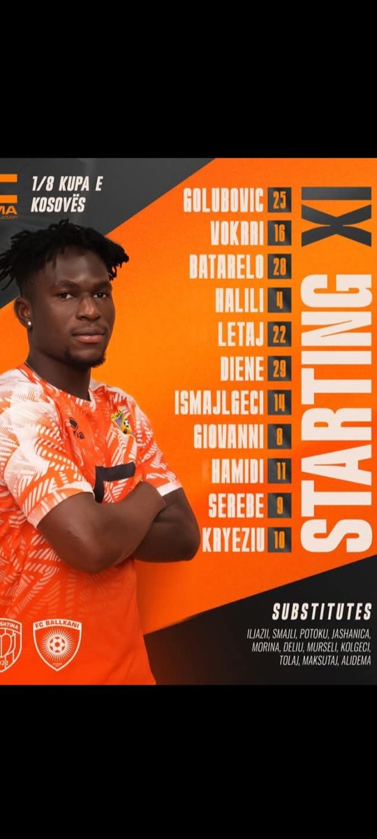 socceralgeria3's tweet image. #Hamidi titulaire vs Prishtina #PRIvBAL #KupaeKosovës