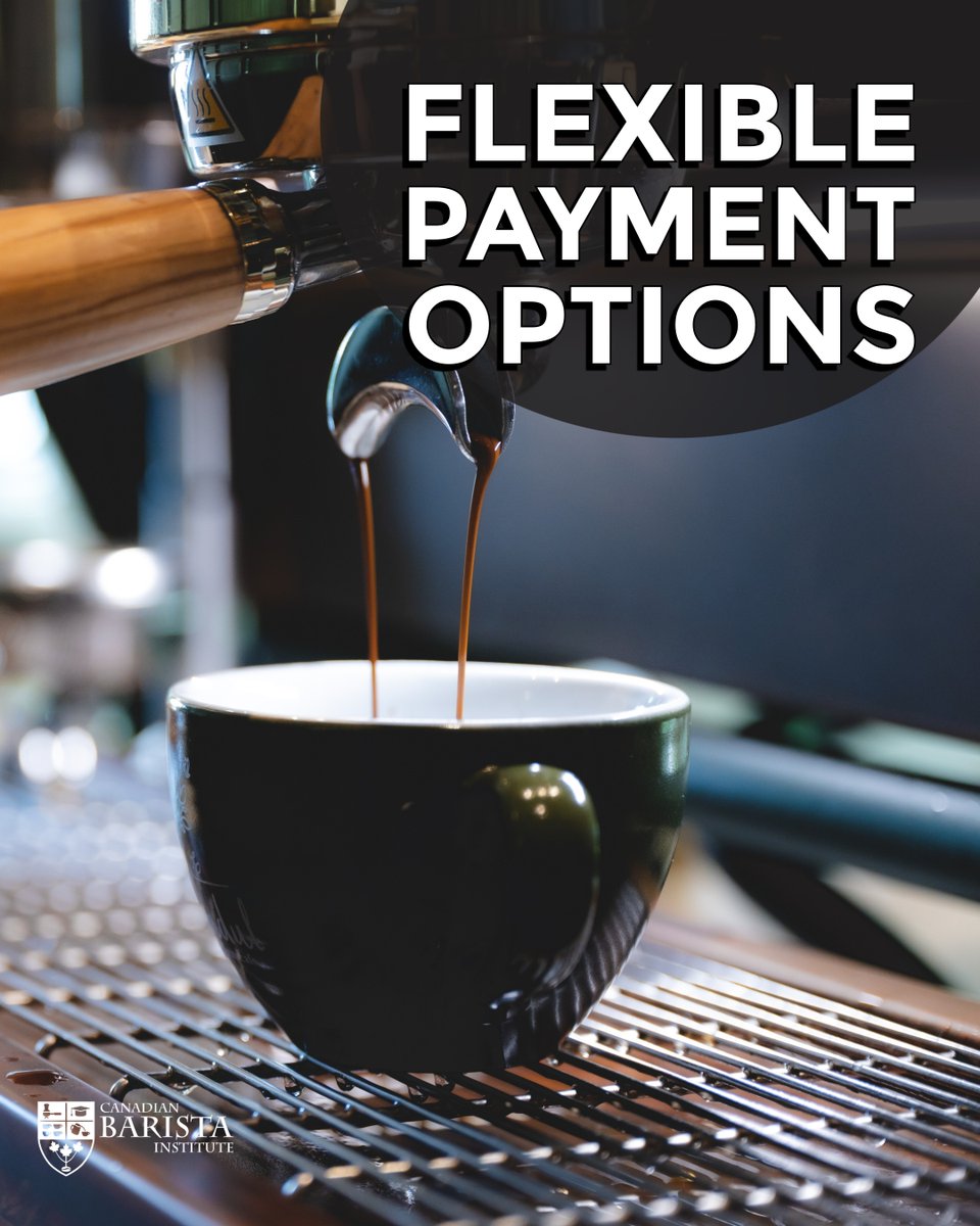 Flexible Payment Options for Coffee Pros 🎓 Start your coffee career or level up with business training.

🔗 canadianbaristainstitute.com/blogs/press-re… 

#FlexiblePayments #CanadianBaristaInstitute