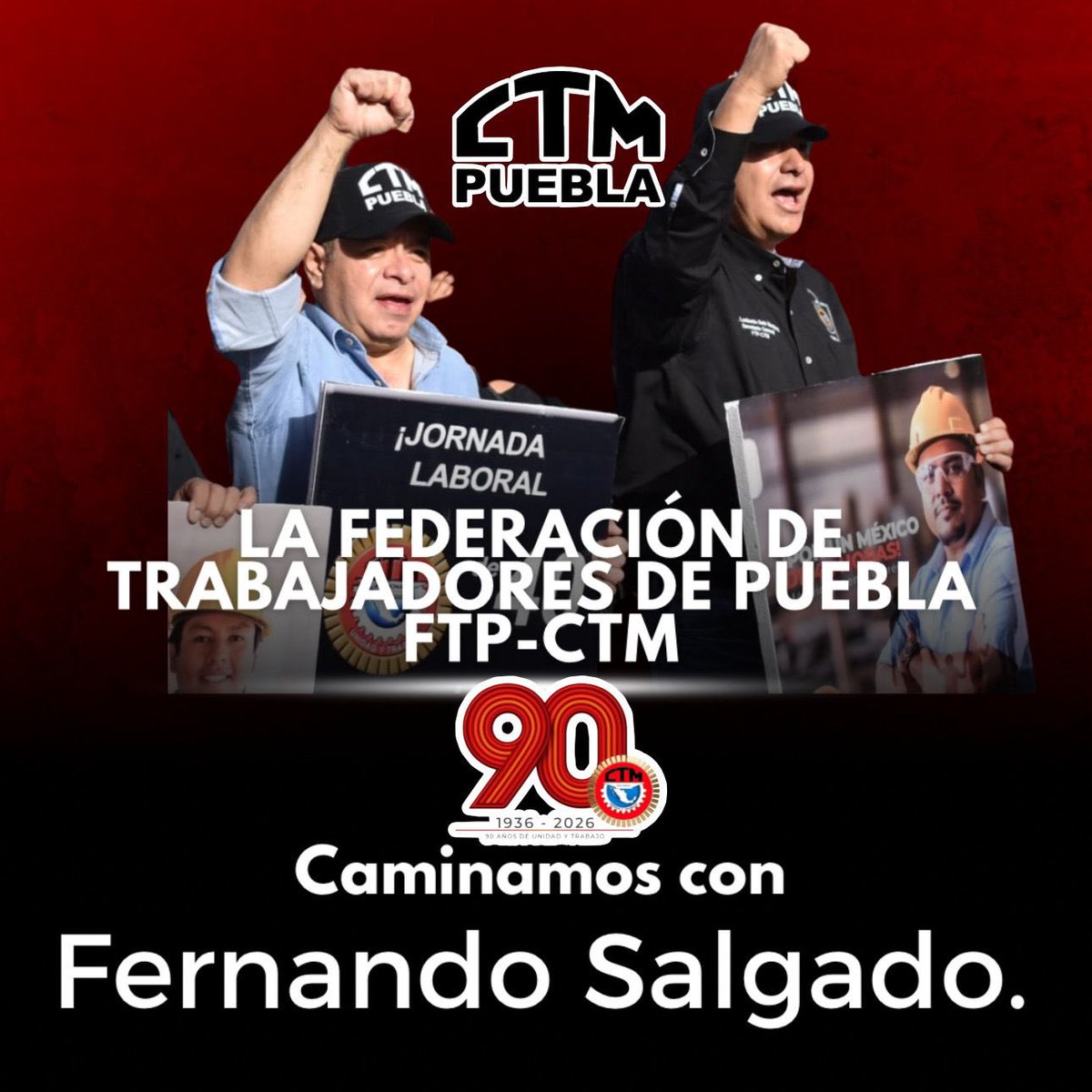 <a href="/JCarlos_Valerio/">Juan Carlos Valerio</a> <a href="/CTM_MX/">CTM Nacional</a> Nuestro apoyo a #FernandoSalgado 
#UnidadYTrabajo