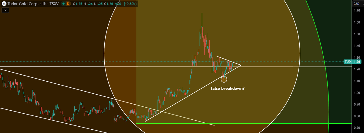 TheApeOfGoldST's tweet photo. $TUD.v - Tudor Gold
Zoomed in action.
It’s not often that #TUD is the best performer in my portfolio at +4% on a day when #Silver is up +4.5%.
But #miners are clearly nervous today.
They really need to follow through tomorrow if the metals show continuation. Otherwise, fear will start to build again, and it will remind people of the weak priceaction we saw before the historic smash when silver peaked above $121.
Anyway, short term noise.
#GOLD