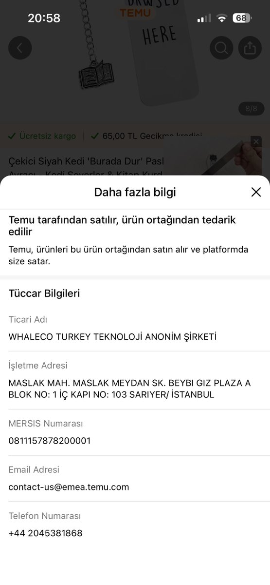 yigitech's tweet image. Temu, gümrük sorununu çözdü!

Türkiye'de şirketleşip (WhaleCo), ithalatçı sıfatını üzerine almış. Artık gümrükte senin adına değil, kendi adlarına işlem yapıyorlar. Alışveriş sırasında ödediğiniz vergi ile (eskiden olduğu gibi), gümrüğü çekilmiş malı sana kargoluyorlar.

Sepet…